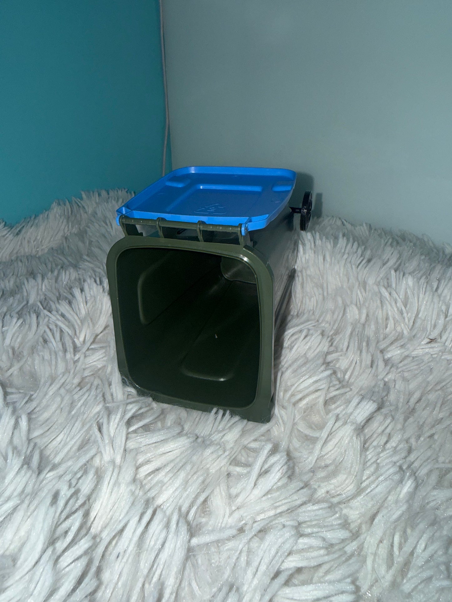 NEW: Sulo KSB Mini Bin - Dark Green w/ Blue Lid