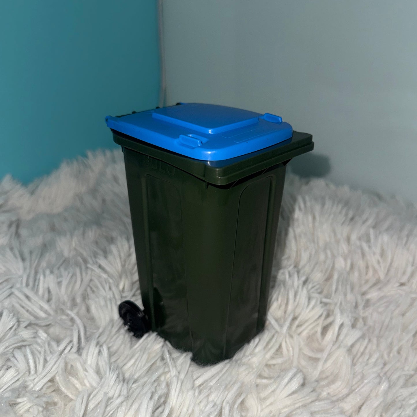NEW: Sulo KSB Mini Bin - Dark Green w/ Blue Lid