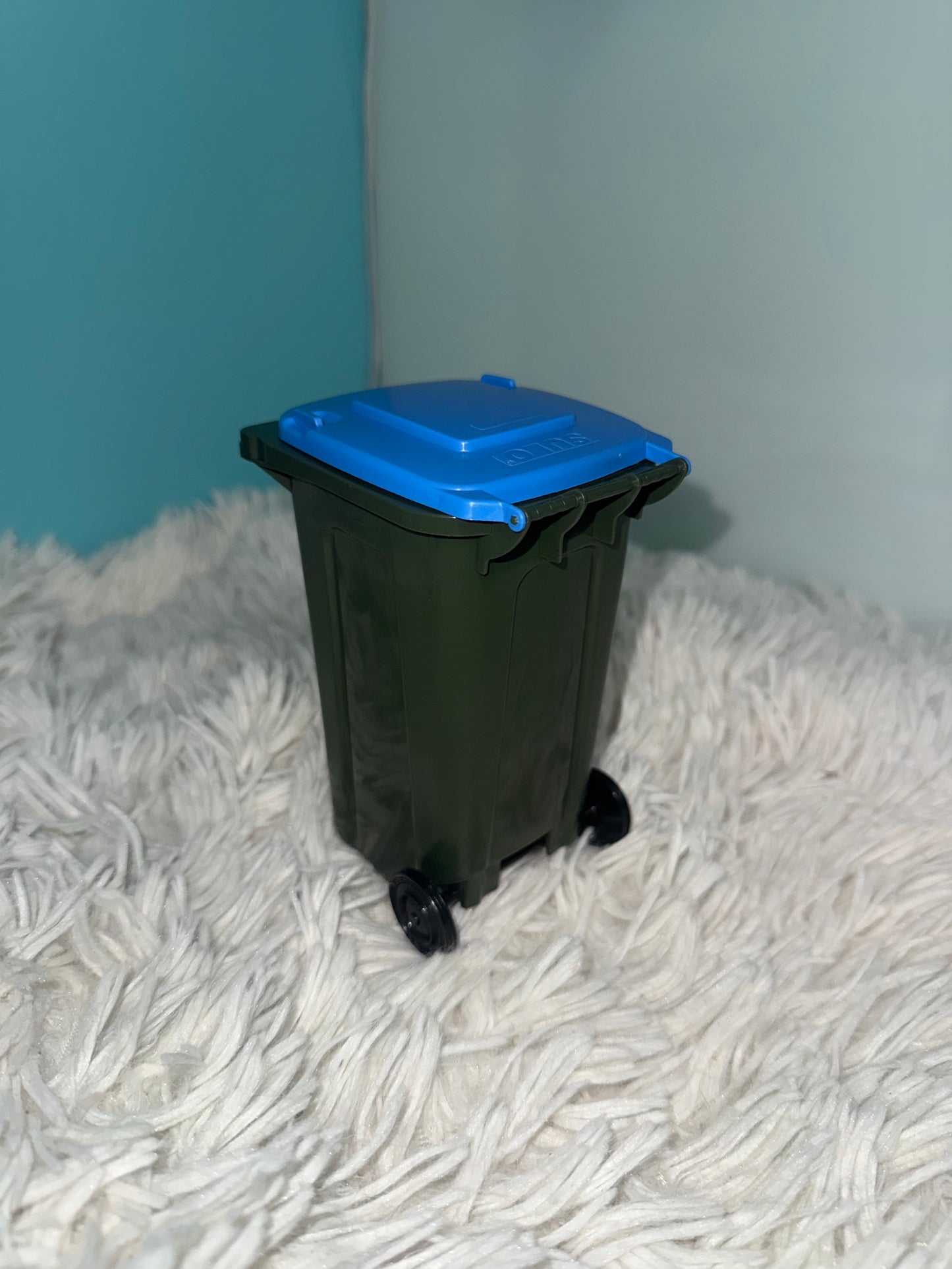 NEW: Sulo KSB Mini Bin - Dark Green w/ Blue Lid