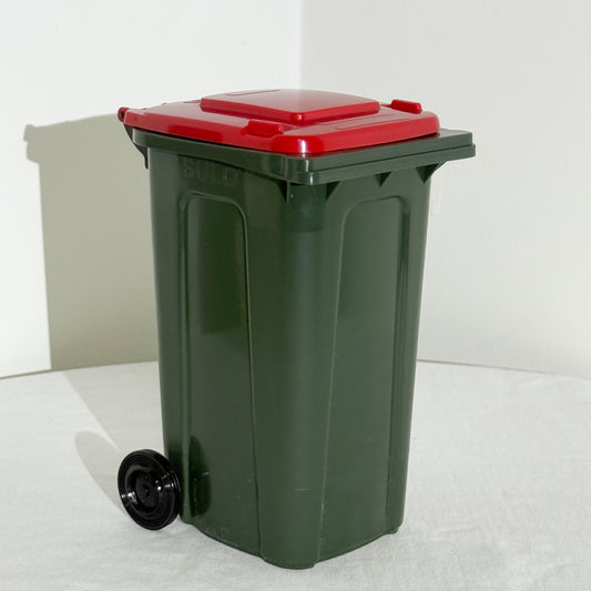 Sulo KSB Mini Bin - Dark Green w/ Red Lid