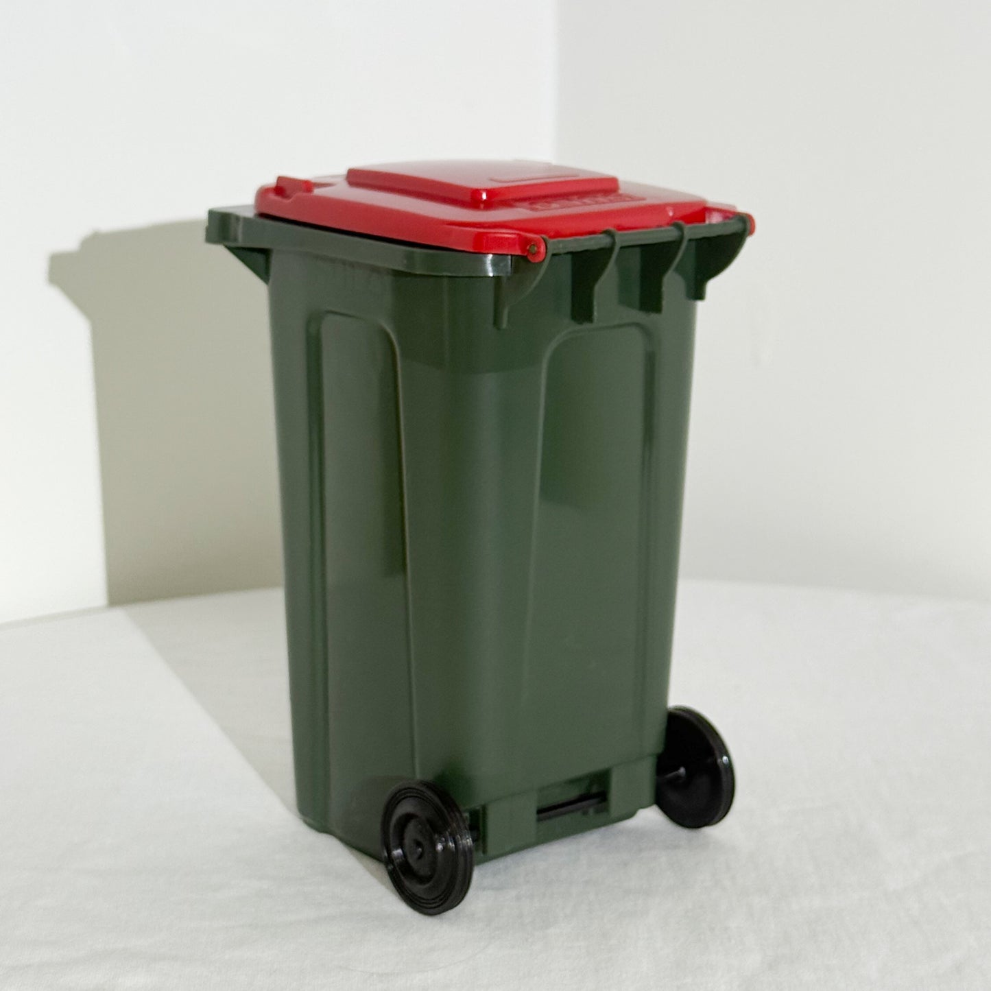 Sulo KSB Mini Bin - Dark Green w/ Red Lid